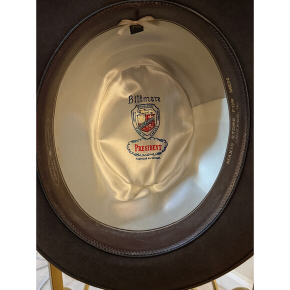 Biltmore “President” Men’s Fedora (Brown) – Size 7 5/8 - Picture 6 of 9